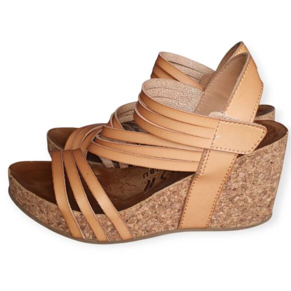 BLOWFISH MALIBU TAN WEDGE SANDAL SZ.7.5 GUC. - Picture 4 of 9